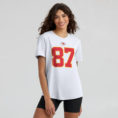 Travis Kelce  Women's Player Name & Number T-Shirt - Kansas City Chiefs T-shirts