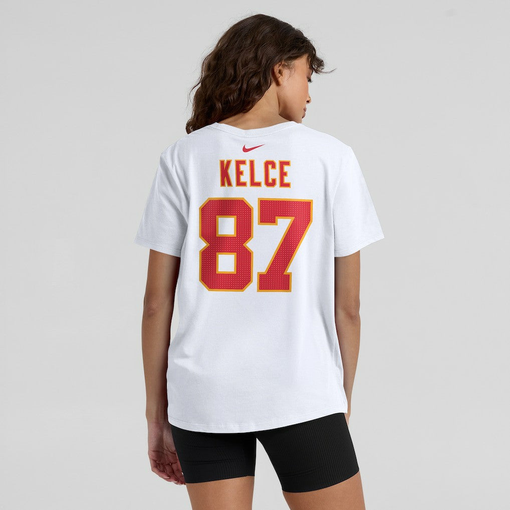 Travis Kelce  Women's Player Name & Number T-Shirt - Kansas City Chiefs T-shirts