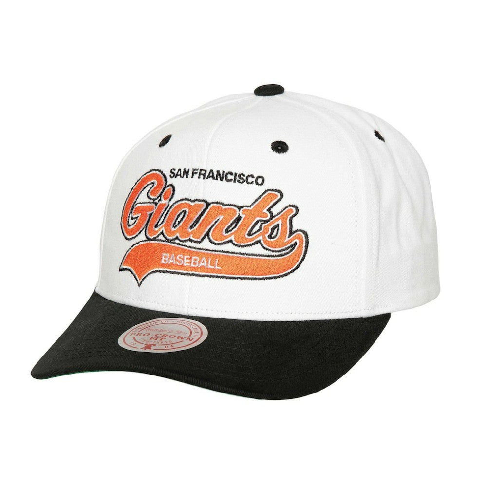 White San Francisco Giants Mitchell & Ness Cooperstown Collection Tail Sweep Pro Snapback Hat