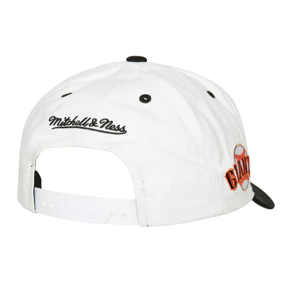 White San Francisco Giants Mitchell & Ness Cooperstown Collection Tail Sweep Pro Snapback Hat