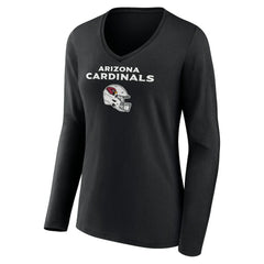 Budda Baker  Women's Team Wordmark Player Name & Number Long Sleeve V-Neck T-Shirt - Arizona Cardinals T-shirts