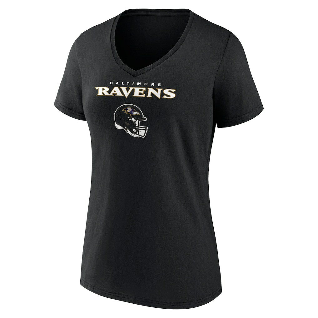 Zay Flowers  Women's Team Wordmark Player Name & Number V-Neck T-Shirt - Baltimore Ravens T-shirts