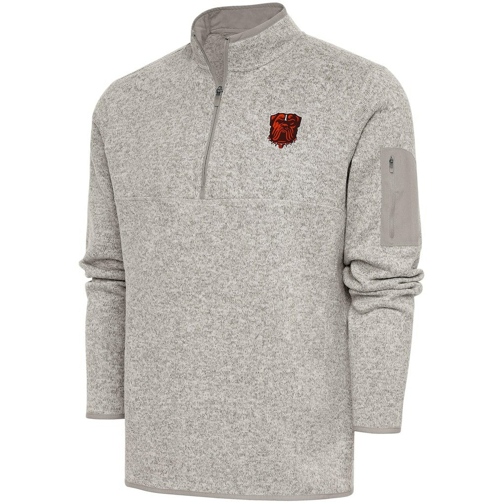 Antigua Fortune Quarter-Zip Pullover Jacket - Cleveland Browns Pullover
