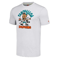 Tua Tagovailoa  Homage Unisex Caricature Player Tri-Blend T-Shirt - Miami Dolphins T-shirts