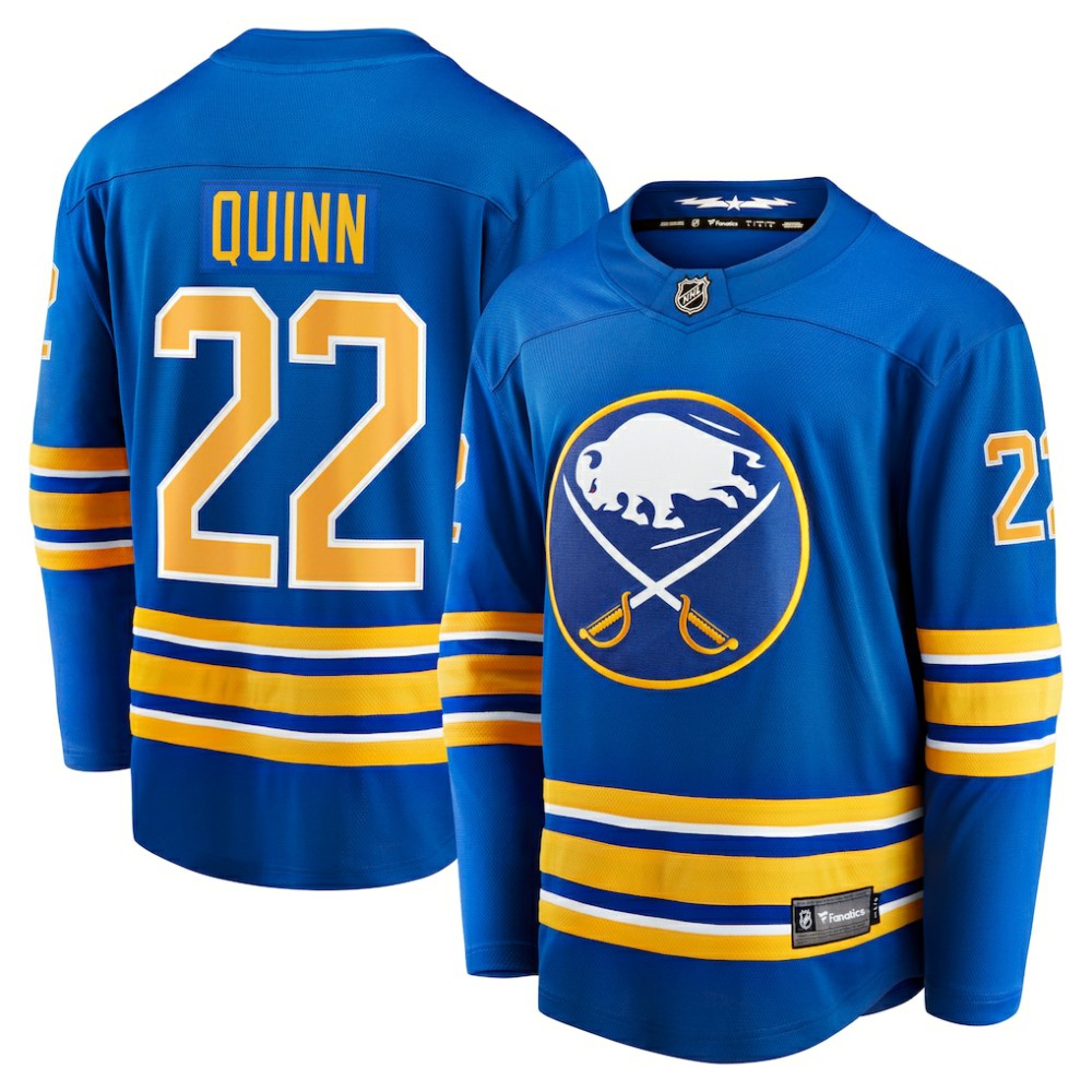 NHL Jack Quinn Buffalo Sabres Fanatics Home Breakaway Jersey