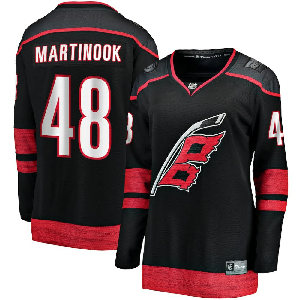 NHL Jordan Martinook Carolina Hurricanes Fanatics Women's Home Breakaway Player Jersey