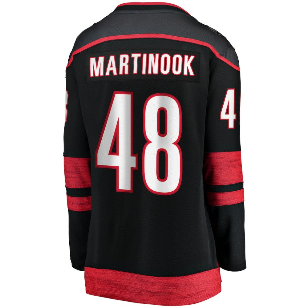 NHL Jordan Martinook Carolina Hurricanes Fanatics Women's Home Breakaway Player Jersey