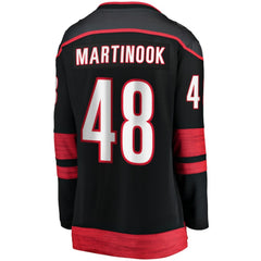NHL Jordan Martinook Carolina Hurricanes Fanatics Women's Home Breakaway Player Jersey