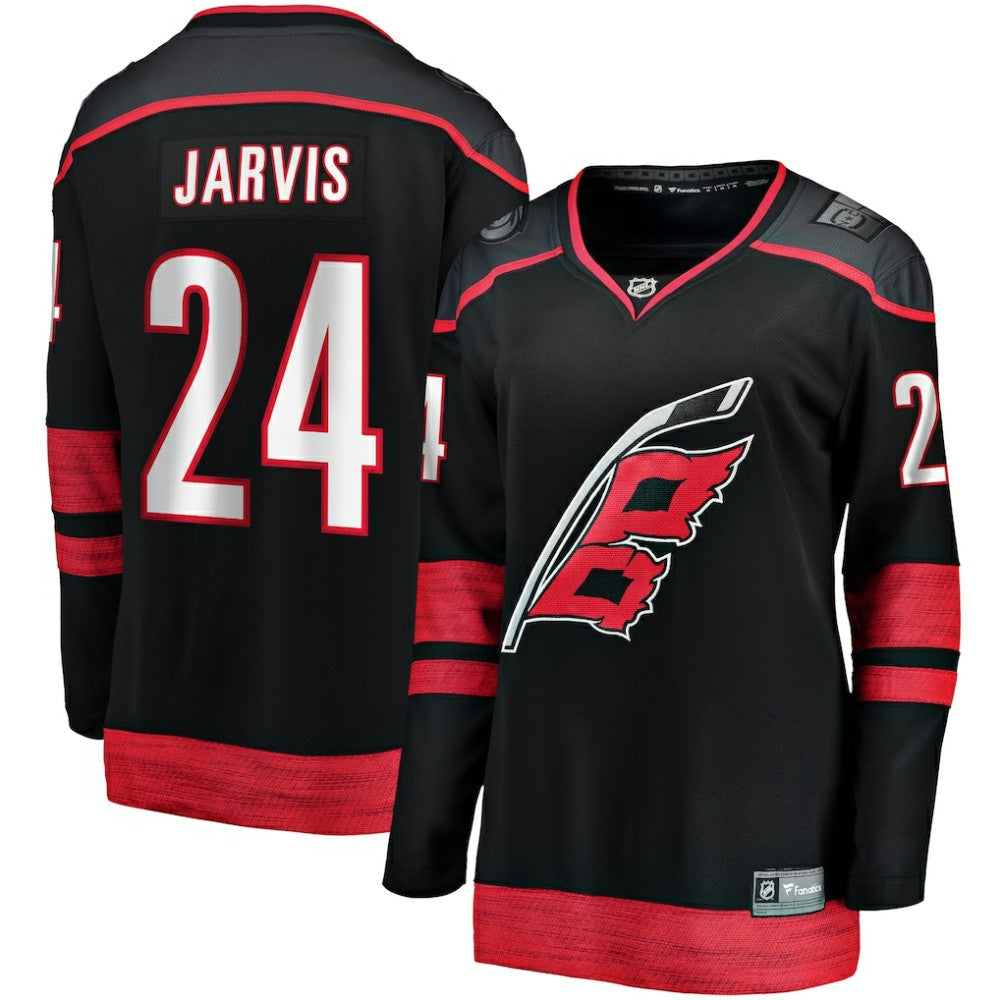 NHL Seth Jarvis Carolina Hurricanes Fanatics Women's Home Breakaway Player Jersey