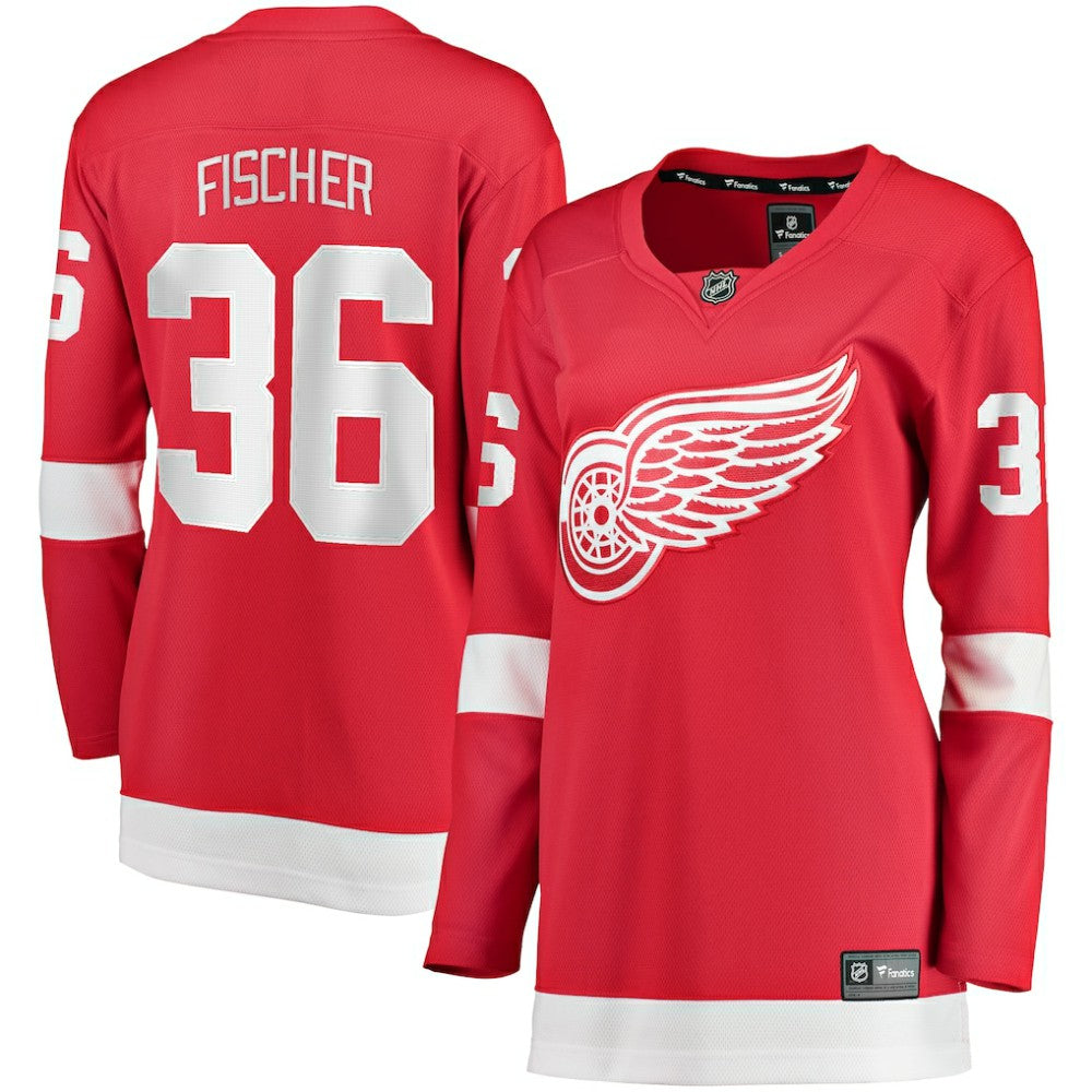 NHL Christian Fischer Detroit Red Wings Fanatics Women's Home Breakaway Player Jersey