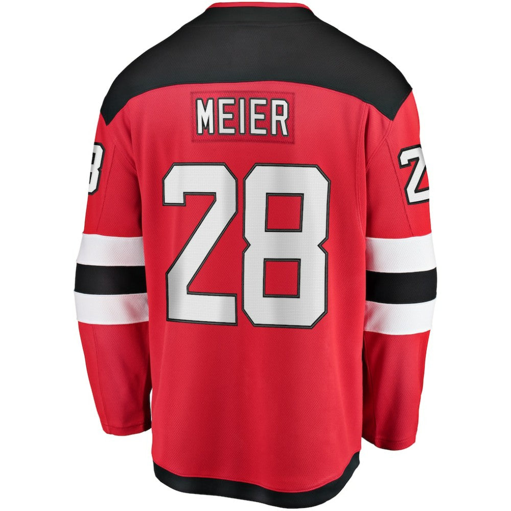 NHL Timo Meier New Jersey Devils Fanatics Home Breakaway Jersey
