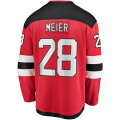 NHL Timo Meier New Jersey Devils Fanatics Home Breakaway Jersey