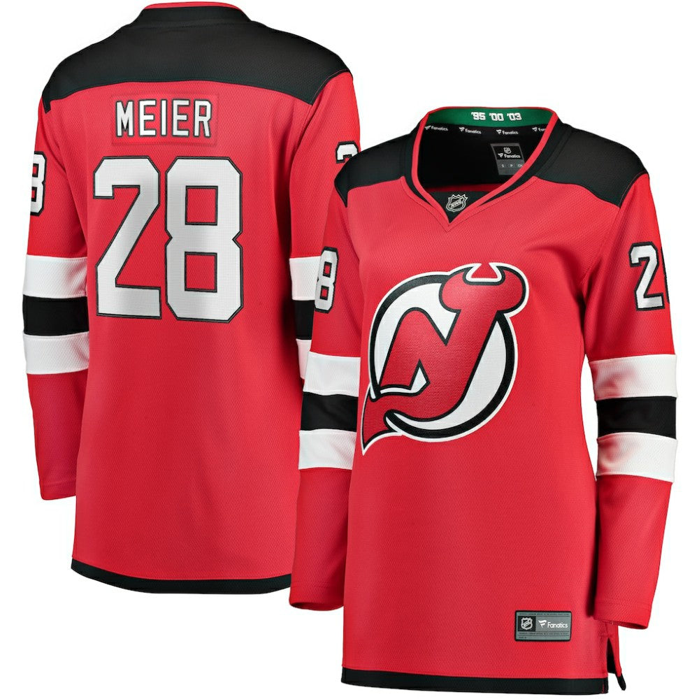 NHL Timo Meier New Jersey Devils Fanatics Women's Home Breakaway Player Jersey