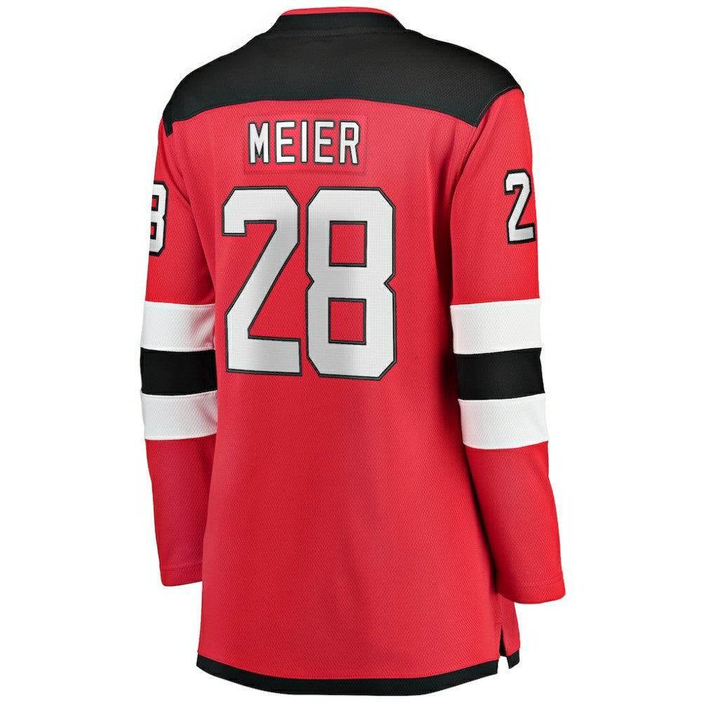 NHL Timo Meier New Jersey Devils Fanatics Women's Home Breakaway Player Jersey