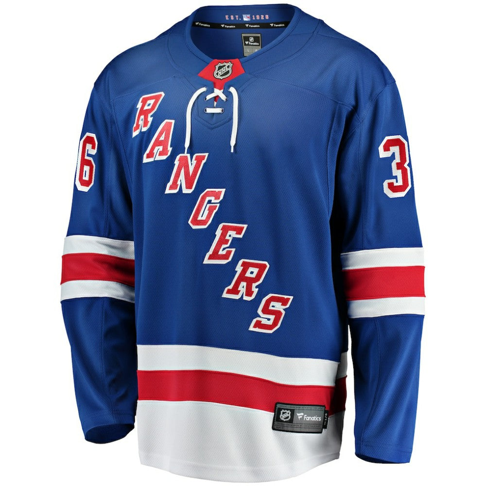 NHL Anton Blidh New York Rangers Fanatics Home Breakaway Jersey