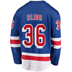 NHL Anton Blidh New York Rangers Fanatics Home Breakaway Jersey
