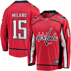 NHL Sonny Milano Washington Capitals Fanatics Home Breakaway Jersey