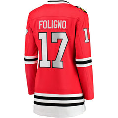 NHL Nick Foligno Chicago Blackhawks Fanatics Women's Home Breakaway Player Jersey