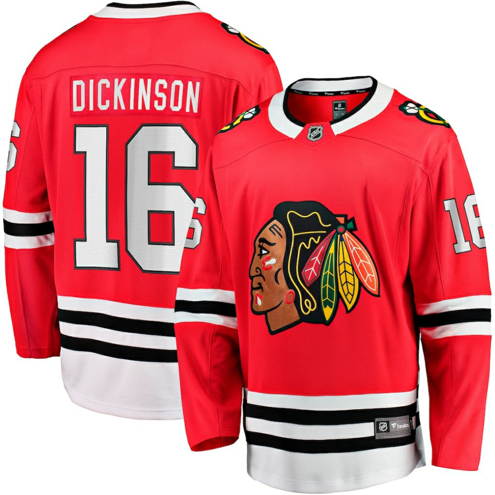 NHL Jason Dickinson Chicago Blackhawks Fanatics Home Breakaway Jersey