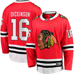 NHL Jason Dickinson Chicago Blackhawks Fanatics Home Breakaway Jersey