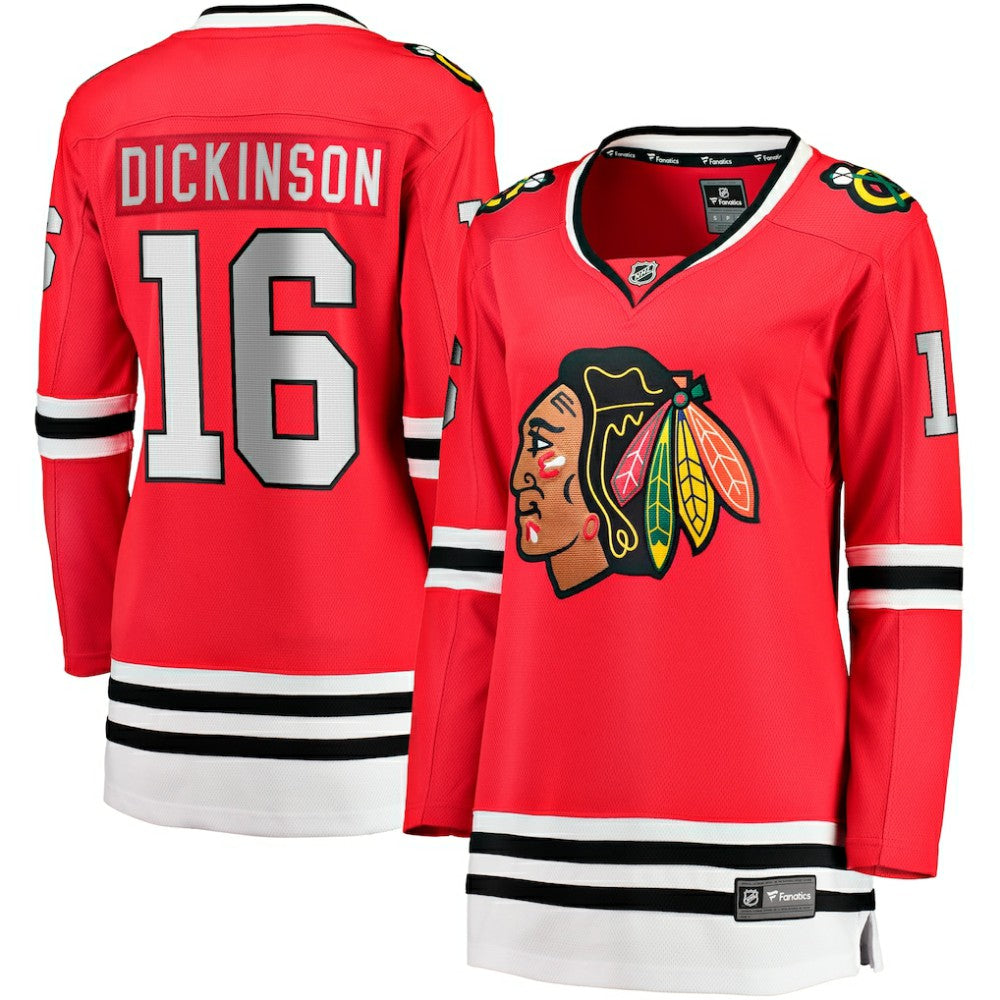 NHL Jason Dickinson Chicago Blackhawks Fanatics Women's Home Breakaway Player Jersey