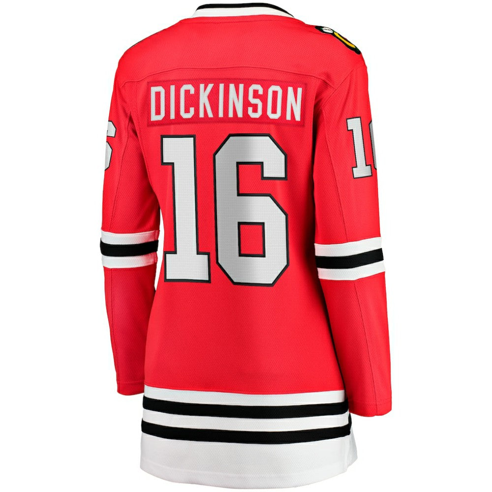 NHL Jason Dickinson Chicago Blackhawks Fanatics Women's Home Breakaway Player Jersey