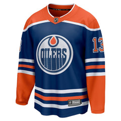 NHL Mattias Janmark Edmonton Oilers Fanatics Home Breakaway Jersey