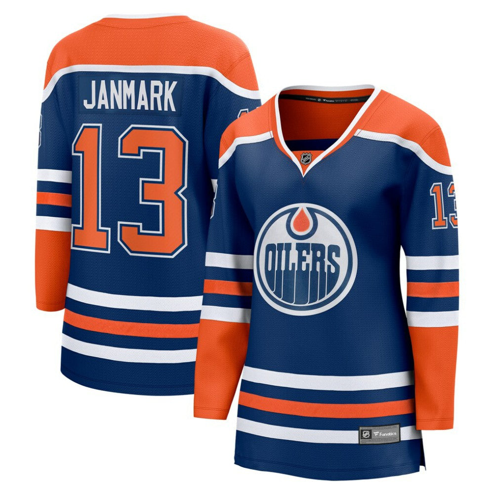 NHL Mattias Janmark Edmonton Oilers Fanatics Women's Home Breakaway Player Jersey