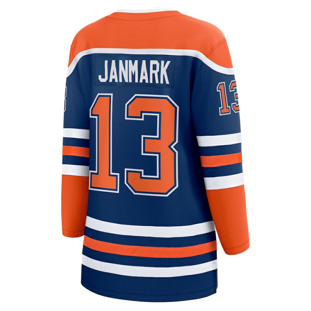 NHL Mattias Janmark Edmonton Oilers Fanatics Women's Home Breakaway Player Jersey