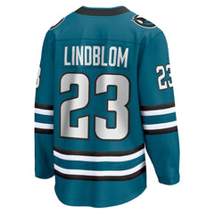 NHL Oskar Lindblom San Jose Sharks Fanatics Home Breakaway Jersey
