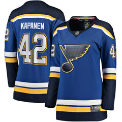 NHL Kasperi Kapanen St. Louis Blues Fanatics Women's Home Breakaway Player Jersey