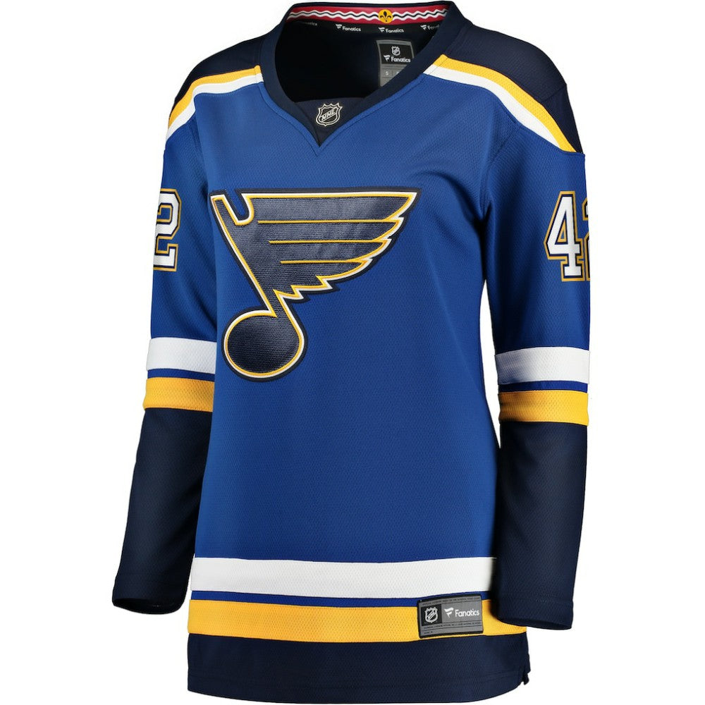 NHL Kasperi Kapanen St. Louis Blues Fanatics Women's Home Breakaway Player Jersey