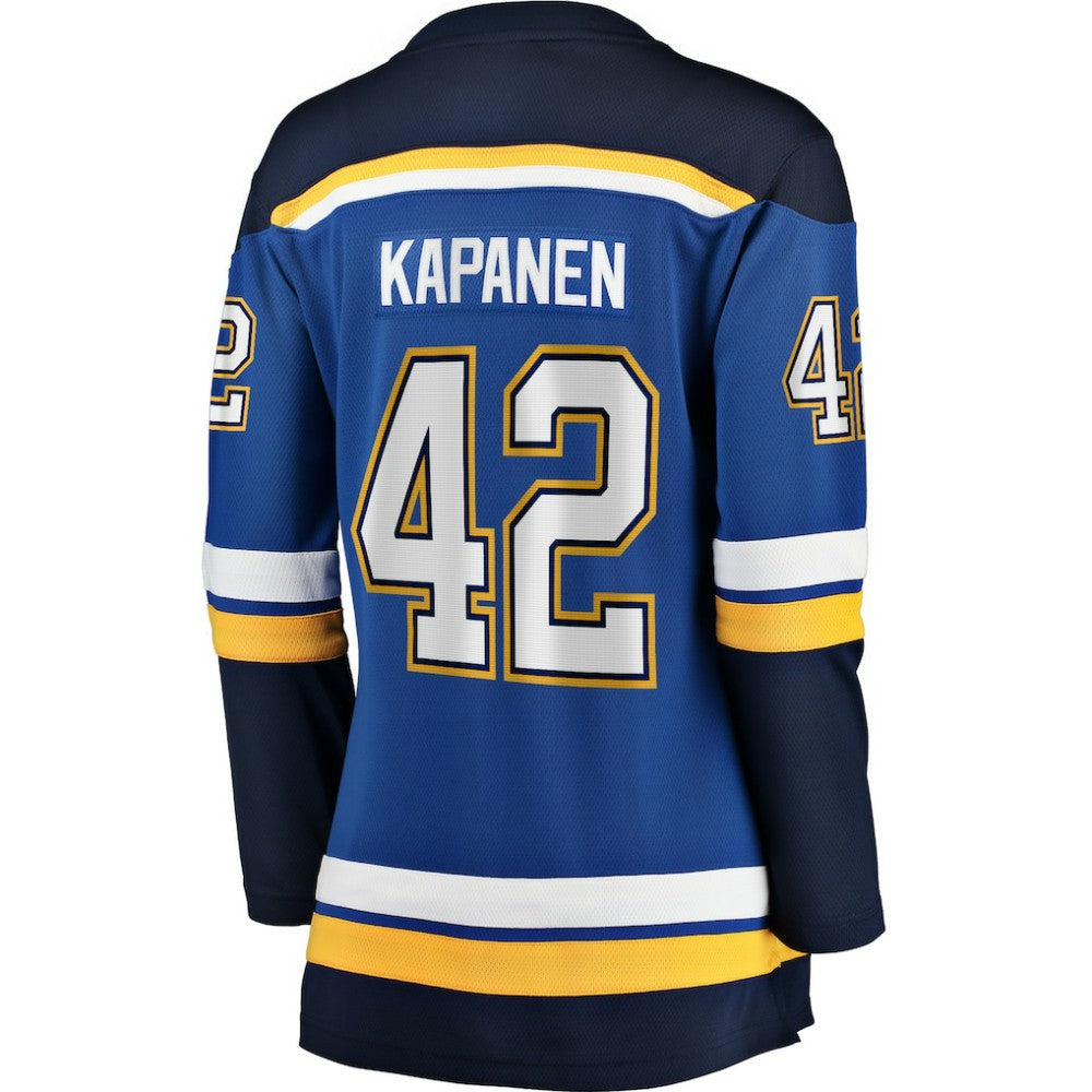 NHL Kasperi Kapanen St. Louis Blues Fanatics Women's Home Breakaway Player Jersey