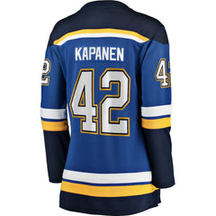 NHL Kasperi Kapanen St. Louis Blues Fanatics Women's Home Breakaway Player Jersey