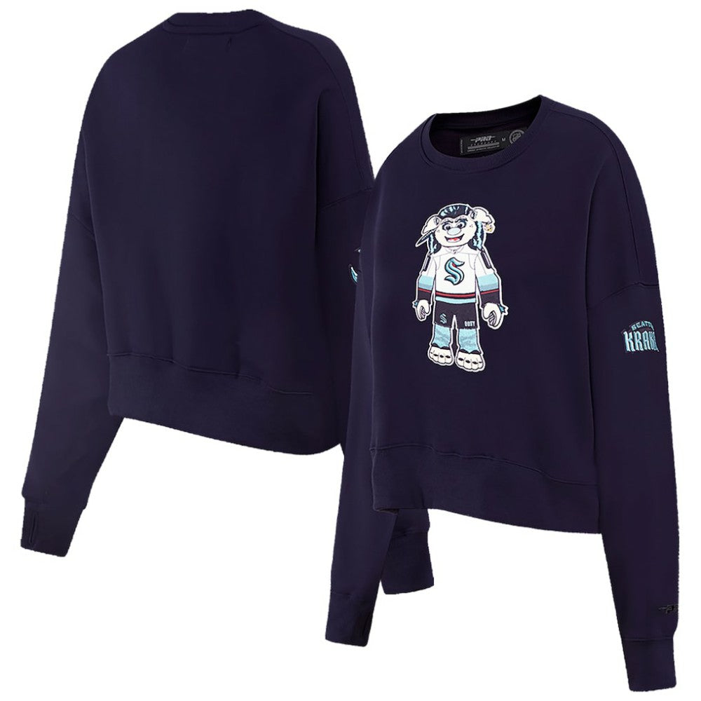 NHL Seattle Kraken Pro Standard Women's Mascot Crewneck Pullover Sweatshirt