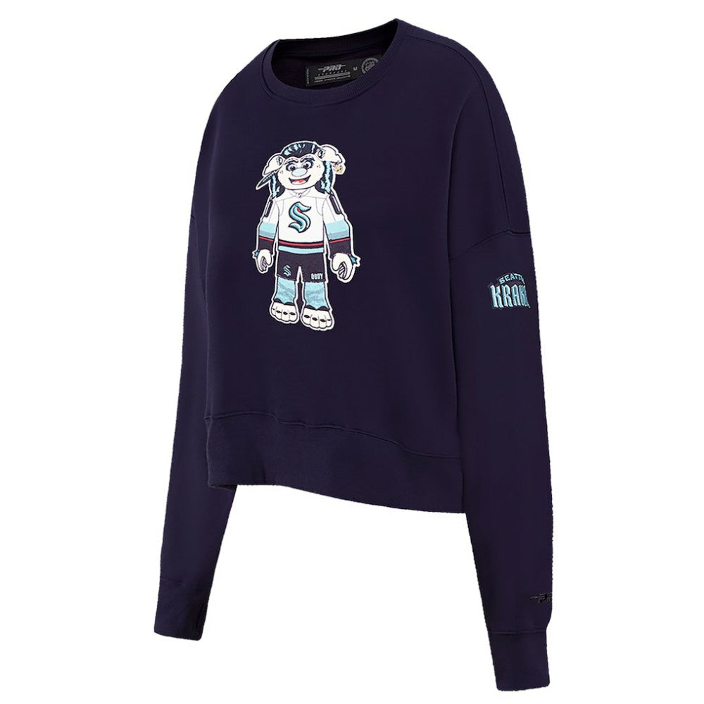 NHL Seattle Kraken Pro Standard Women's Mascot Crewneck Pullover Sweatshirt