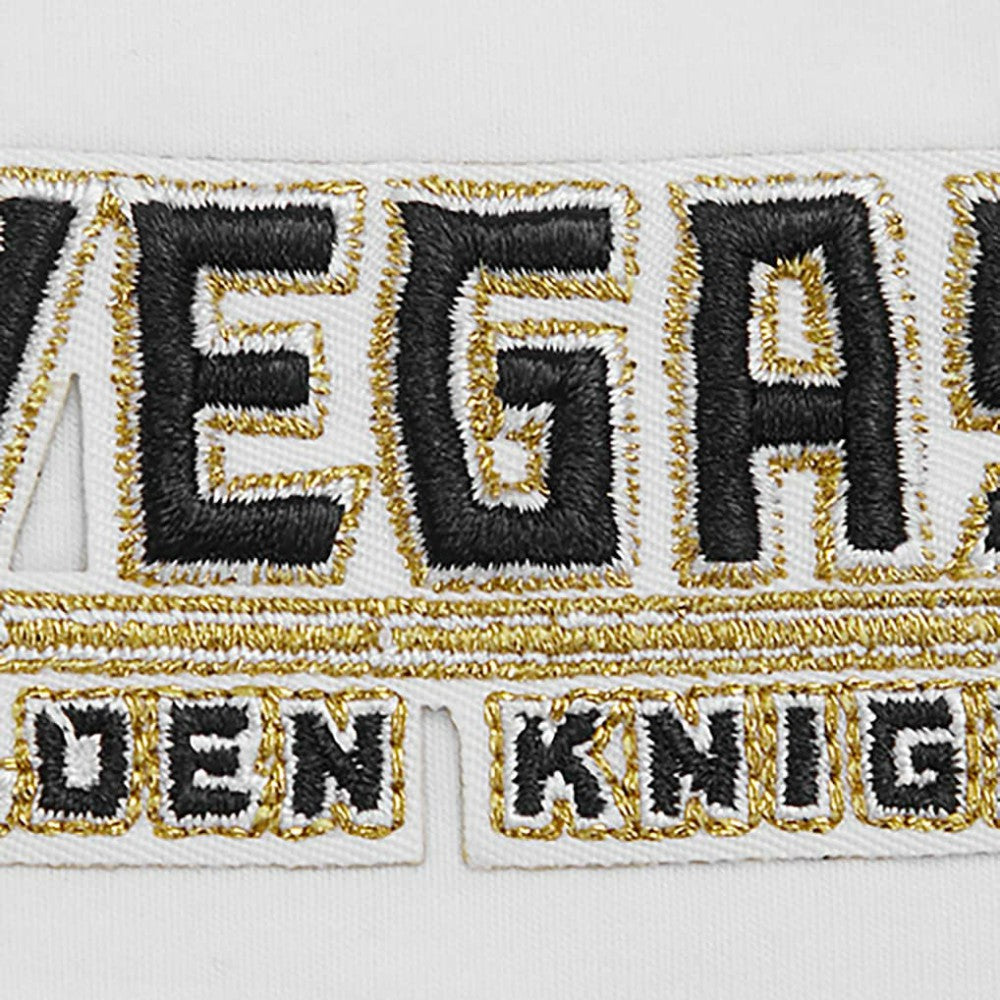 NHL Vegas Golden Knights Pro Standard Women's Boxy Script Tail Cropped T-Shirt