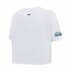 NHL Seattle Kraken Pro Standard Women's Boxy Script Tail Cropped T-Shirt