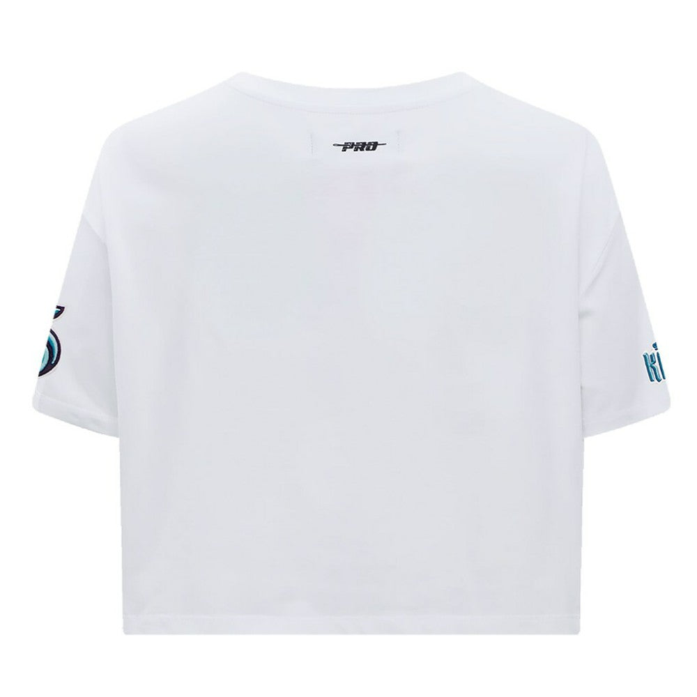 NHL Seattle Kraken Pro Standard Women's Boxy Script Tail Cropped T-Shirt