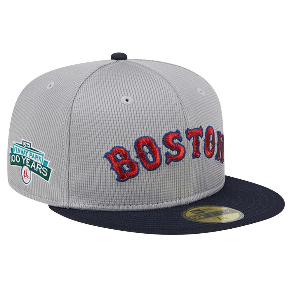 Gray Boston Red Sox New Era Pivot Mesh 59FIFTY Fitted Hat