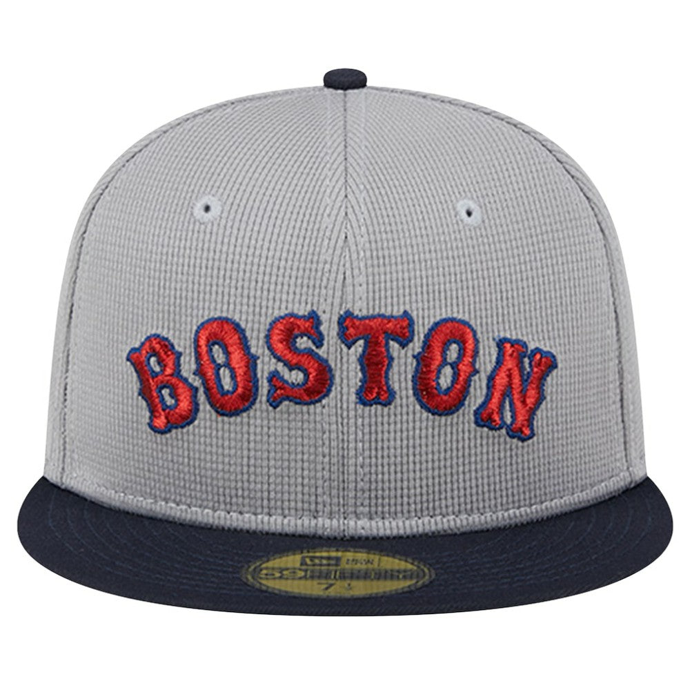 Gray Boston Red Sox New Era Pivot Mesh 59FIFTY Fitted Hat