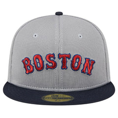 Gray Boston Red Sox New Era Pivot Mesh 59FIFTY Fitted Hat
