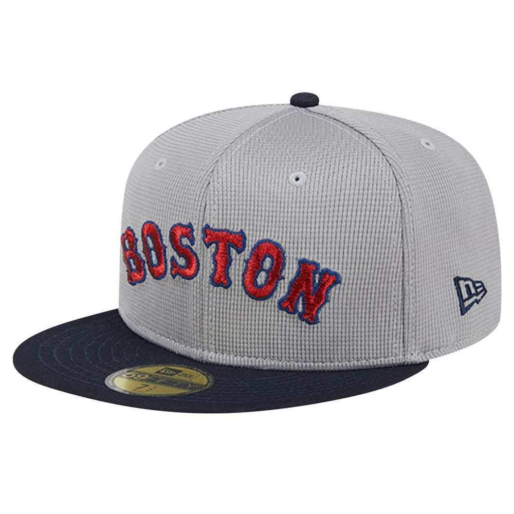 Gray Boston Red Sox New Era Pivot Mesh 59FIFTY Fitted Hat