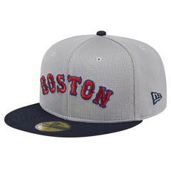 Gray Boston Red Sox New Era Pivot Mesh 59FIFTY Fitted Hat