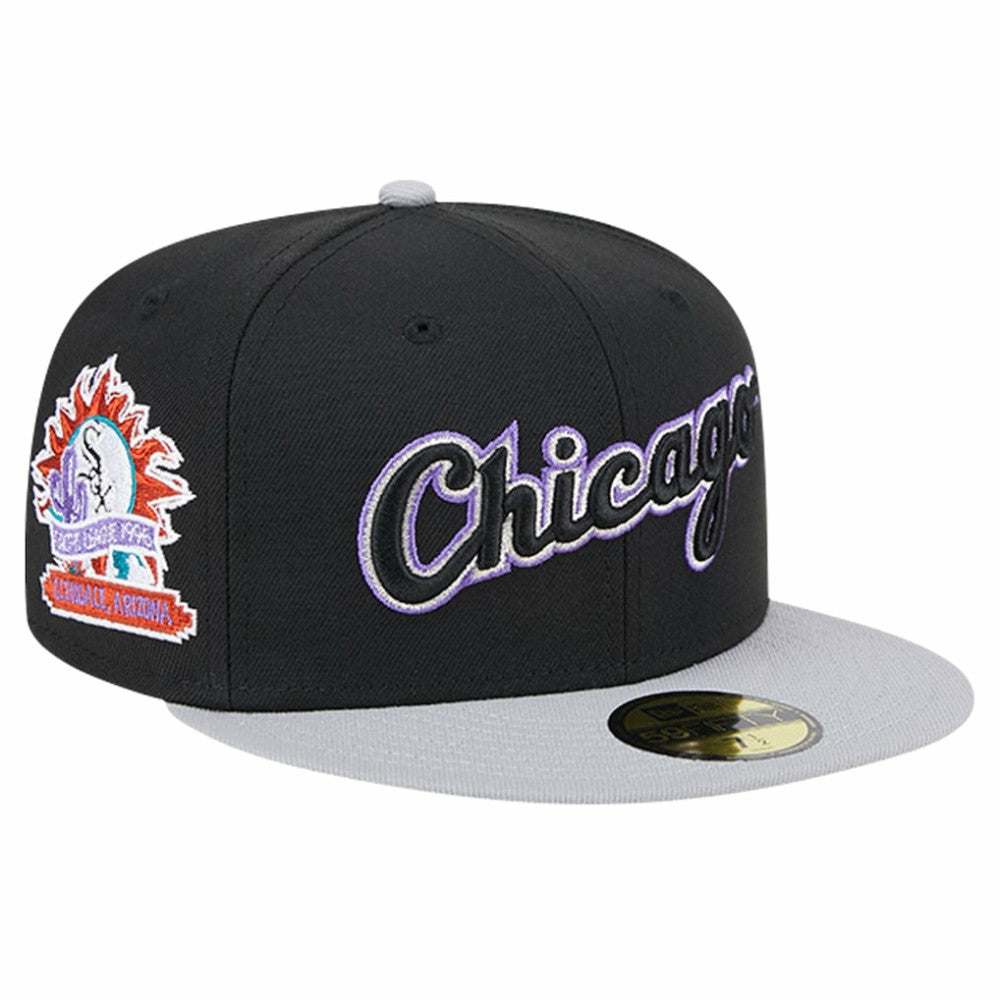Black Chicago White Sox New Era  Retro Spring Training 59FIFTY Fitted Hat