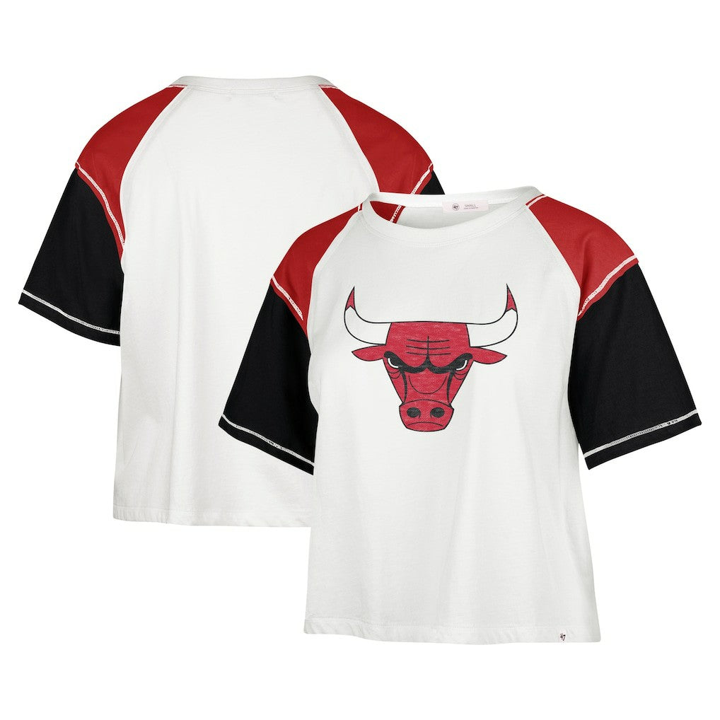47 brand Chicago Bulls '47 Women's Premier Raglan Cropped T-Shirt sale