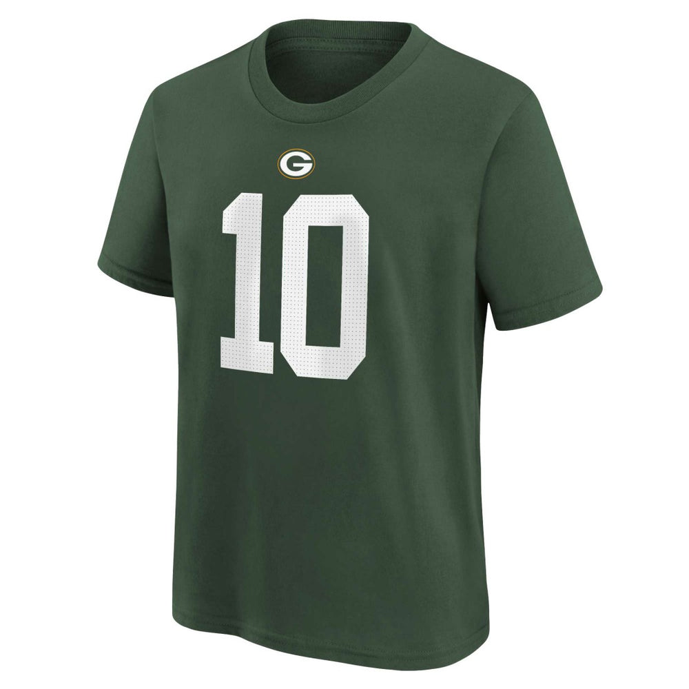 Jordan Love  Youth Player Name & Number T-Shirt - Green Bay Packers T-shirts