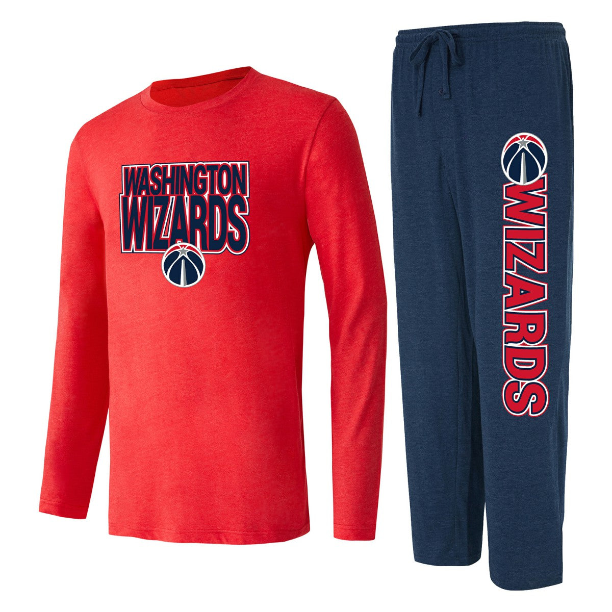 Washington Wizards Concepts Sport Meter Long Sleeve Top & Pants Sleep Set