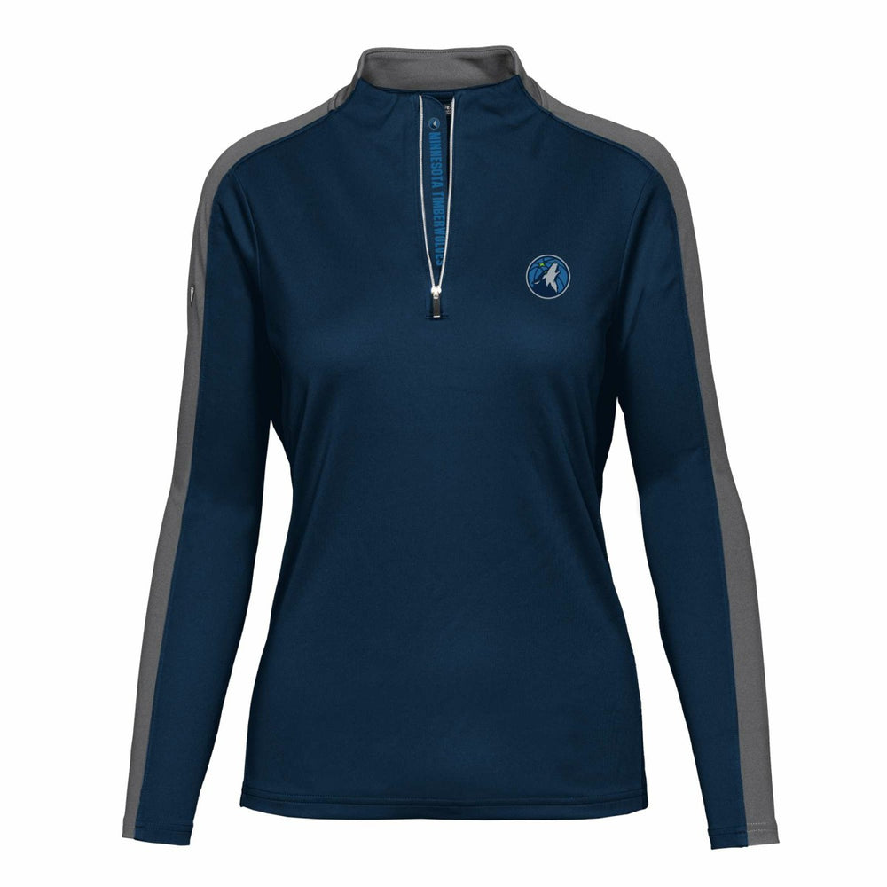 Minnesota Timberwolves Levelwear Women's Remi Insignia Core Quarter-Zip Pullover Top
