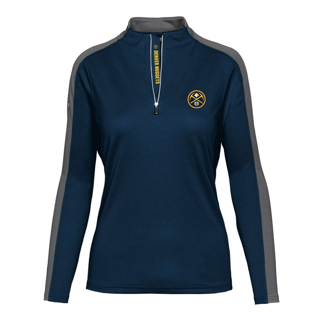Denver Nuggets Levelwear Women's Remi Insignia Core Quarter-Zip Pullover Top sale